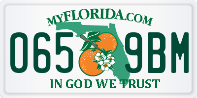 FL license plate 0659BM