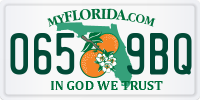 FL license plate 0659BQ
