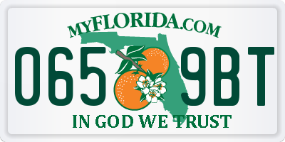 FL license plate 0659BT