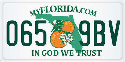 FL license plate 0659BV