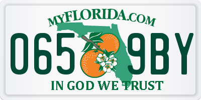 FL license plate 0659BY