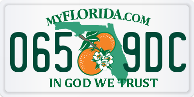 FL license plate 0659DC