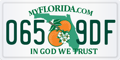 FL license plate 0659DF