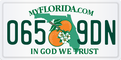 FL license plate 0659DN