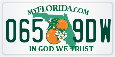 FL license plate 0659DW