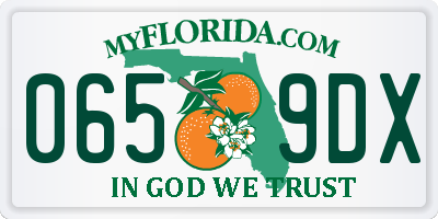 FL license plate 0659DX