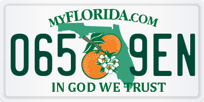 FL license plate 0659EN