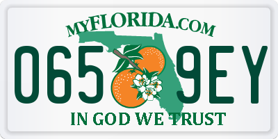 FL license plate 0659EY