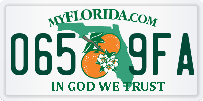 FL license plate 0659FA
