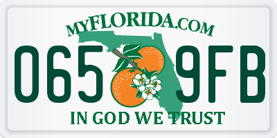 FL license plate 0659FB