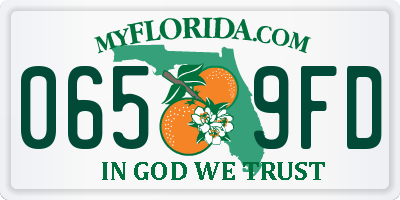 FL license plate 0659FD