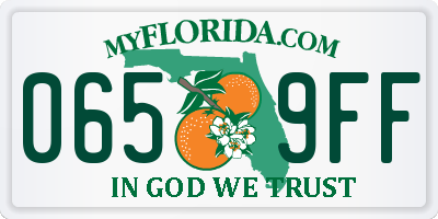 FL license plate 0659FF
