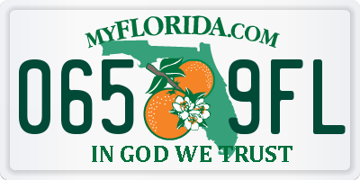 FL license plate 0659FL