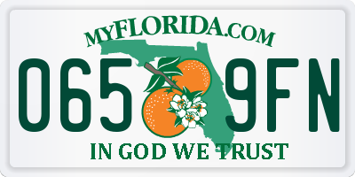 FL license plate 0659FN