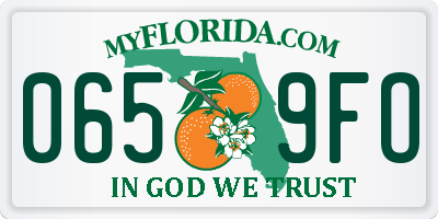 FL license plate 0659FO