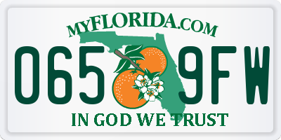 FL license plate 0659FW