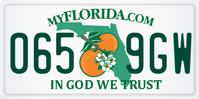 FL license plate 0659GW