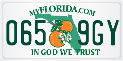 FL license plate 0659GY