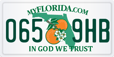 FL license plate 0659HB