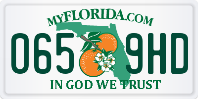 FL license plate 0659HD