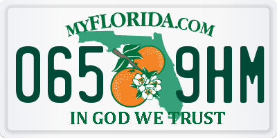 FL license plate 0659HM