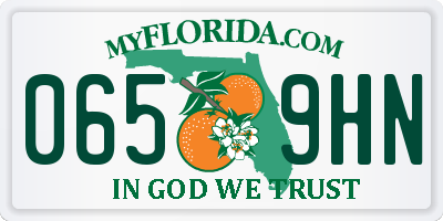 FL license plate 0659HN