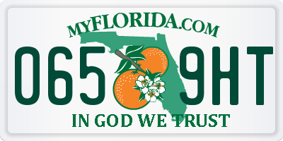 FL license plate 0659HT