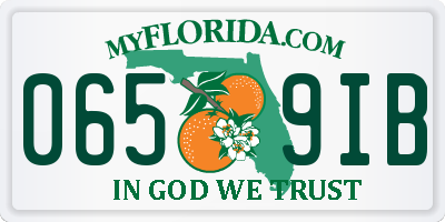 FL license plate 0659IB