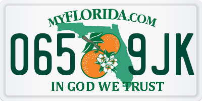 FL license plate 0659JK