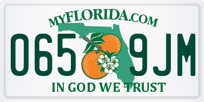 FL license plate 0659JM