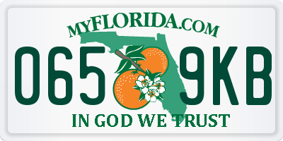 FL license plate 0659KB