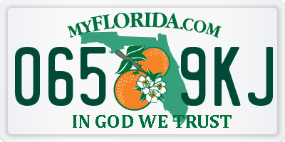 FL license plate 0659KJ