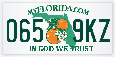 FL license plate 0659KZ
