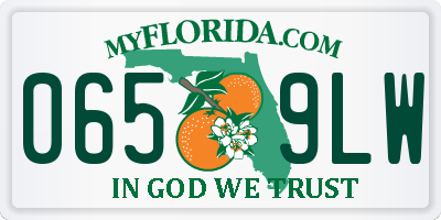 FL license plate 0659LW