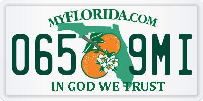 FL license plate 0659MI