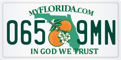 FL license plate 0659MN