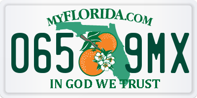 FL license plate 0659MX
