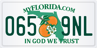 FL license plate 0659NL