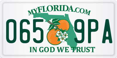 FL license plate 0659PA
