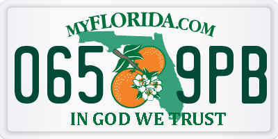 FL license plate 0659PB