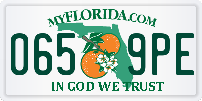 FL license plate 0659PE