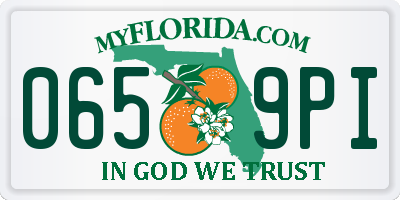 FL license plate 0659PI