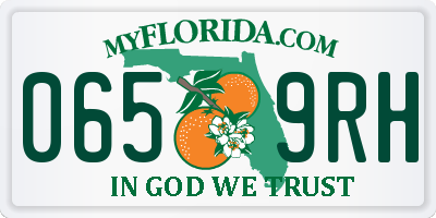 FL license plate 0659RH
