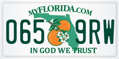 FL license plate 0659RW