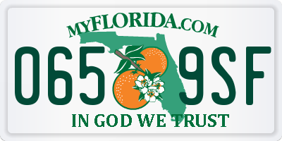 FL license plate 0659SF