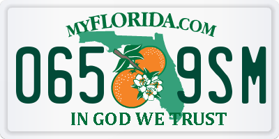 FL license plate 0659SM