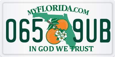 FL license plate 0659UB