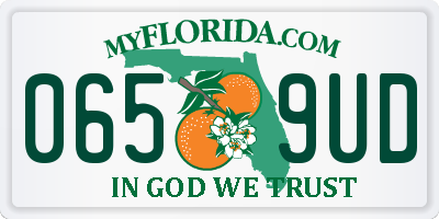 FL license plate 0659UD