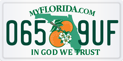 FL license plate 0659UF