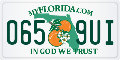 FL license plate 0659UI
